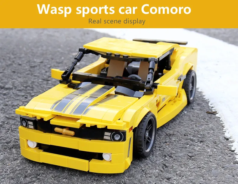 Moc Technic Chevrolet Camaro ZR1 модель Машинки Игрушки Классический Спортивный скоростной автомобиль строительные блоки наборы кирпичей игрушки Совместимые 42093