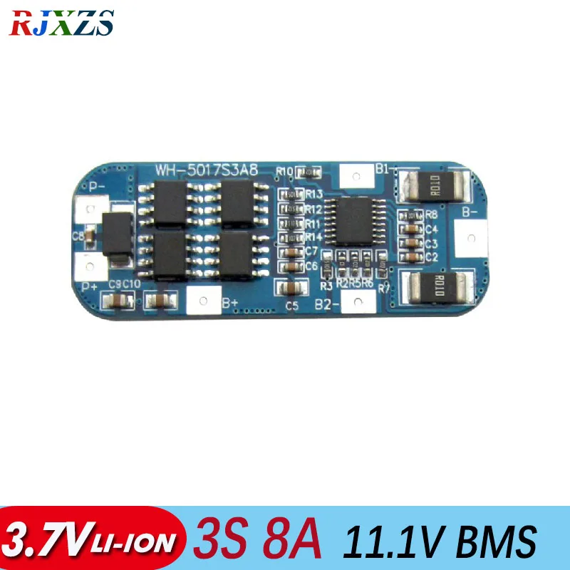 3S 4A/8A 11 1 V литий-полимерная печатная плата BMS/PCM/PCB для 3 пакетов 18650 литий-ионная