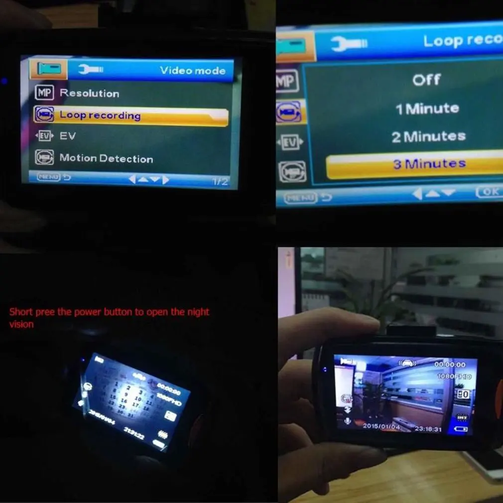 

High quality G30 2.4 Inch Car DVR 90 Degree Novatek 96220 Video Recorder Full 1080P Camera G-Sensor Camera Video Recorder