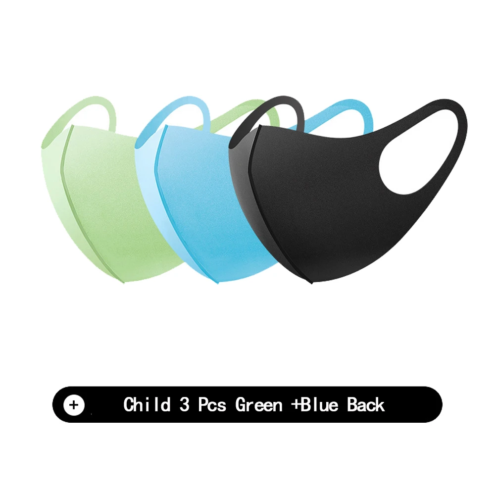 Маска для рта дышащая унисекс многоразовая губчатая маска детей защита от