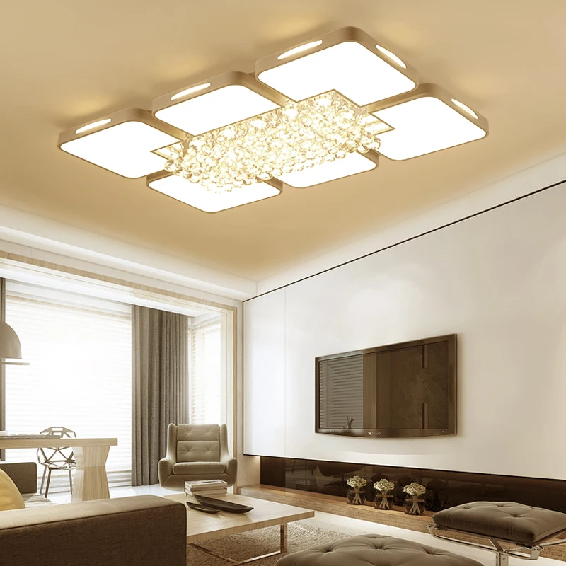 

Simple Modern Room Study Crystal Lighting Restaurant Lighting Atmospheric Main Bedroom Living Room led ceiling lamp