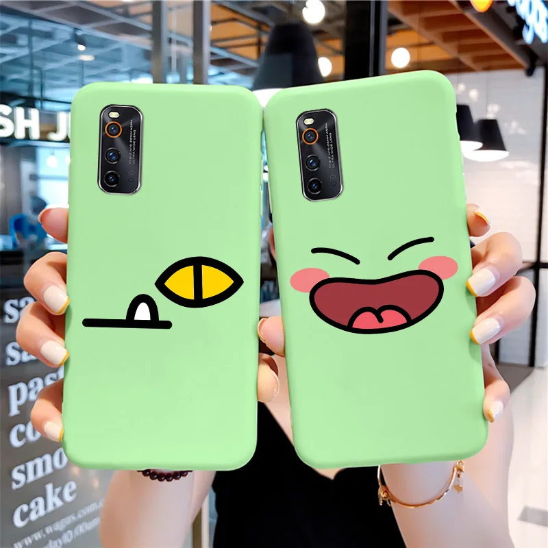 

Cute Cartoon Soft TPU Shell For VIVO iqoo Neo 3 z1 Pro Case Personality Tide Shell For Neo3 Z1 iqoo Pro Fashion Trend Case Cover