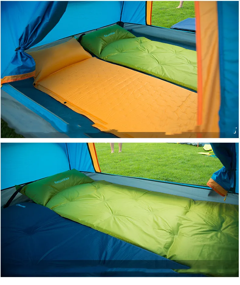 

Outdoor Camping Tent Moisture-proof Pad Widened Nap Pad Can Be Spliced Double Automatic Inflatable Pad Inflatable Bed