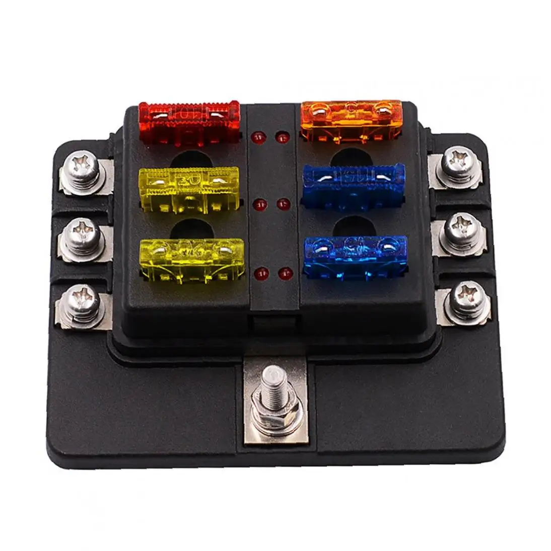 6-Way блок предохранителей держатель предохранителя с Светодиодный индикатор 12 ~ 32V