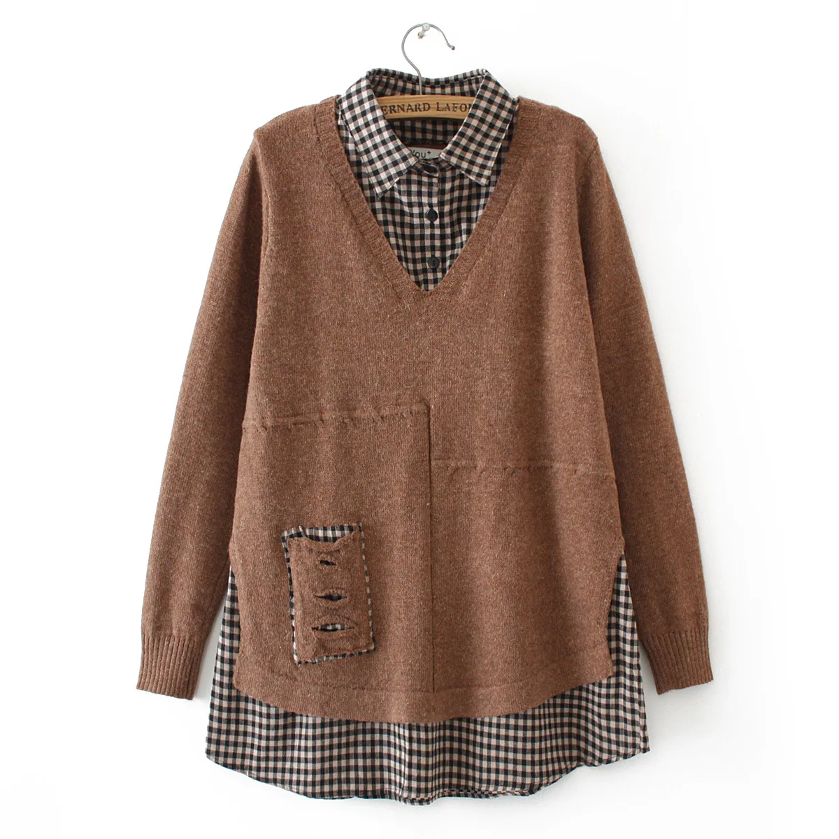 Повседневные женские свитера размера плюс Осень-зима 2019 Модные свободные