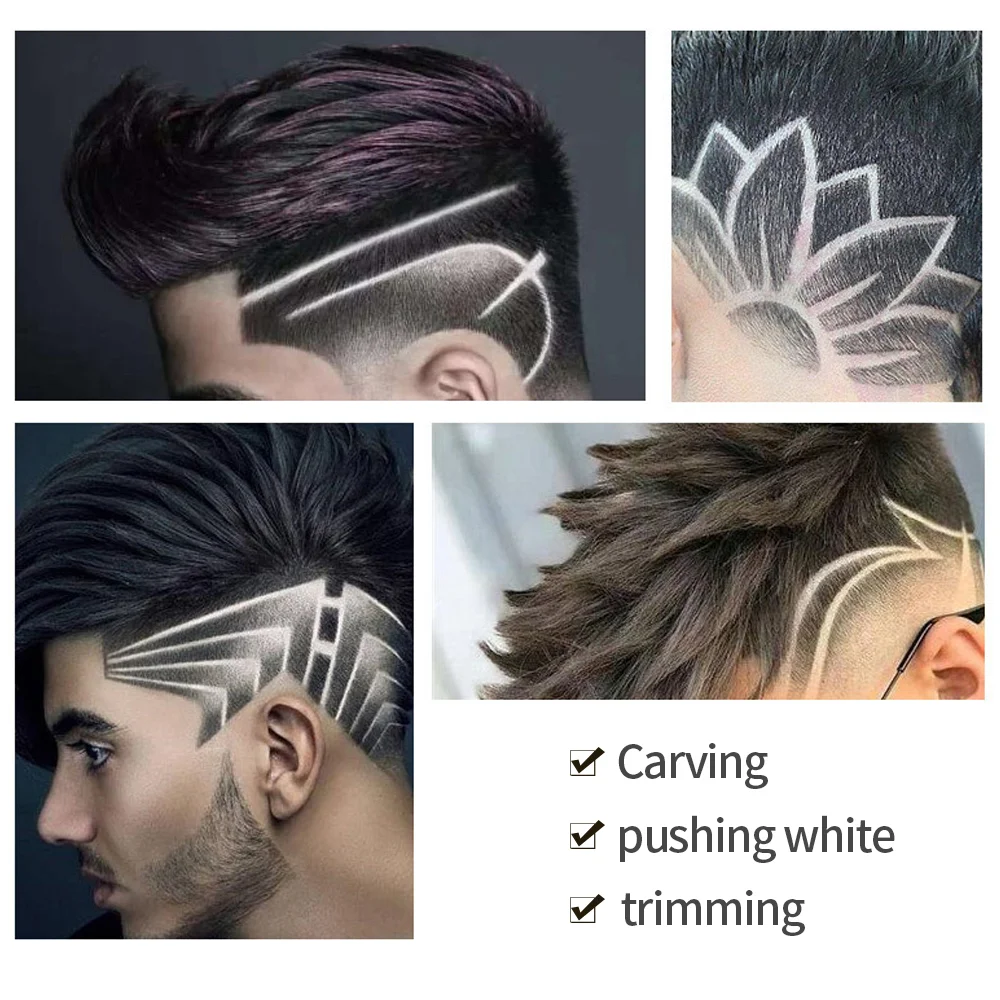 

New Hair Clipper Cutting Electric Clipper Shaver Portable Beard Barber Razor USB Charging + Ear Nose Hair Trimmer Machine