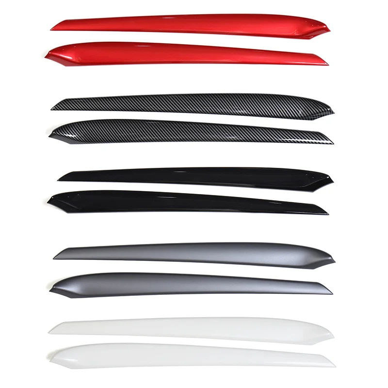 For Tesla Model 3 2021 Accessories Car Door Decoration Sticker ABS Carbon Fiber Model Y Front Door Decoration Sticker