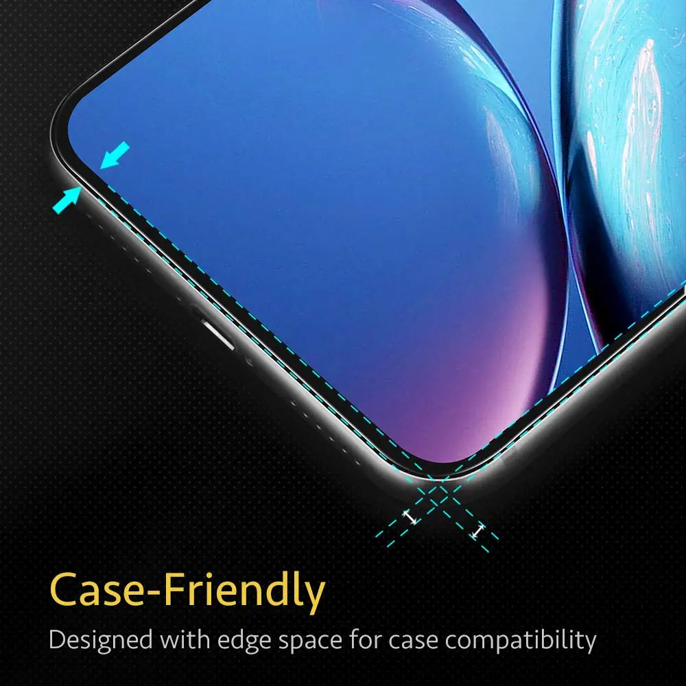 2 Pack Screen Protector Compatible for iPhone 12 11 Pro Max 2019 Easy Installation Case Friendly Tempered Glass Screen Protector