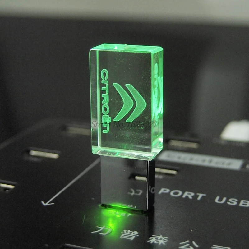 Крутой кристалл USB флэш-накопитель фотографии подарки 64 ГБ 8 16 32 для CITROEN