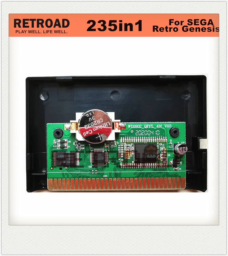 Картридж Sega Retro Genesis 235 в 1 2 Гб памяти |