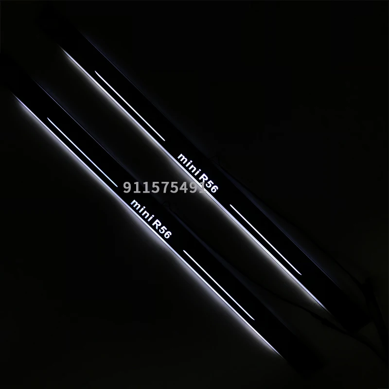 

Acrylic mobile LED welcome scooter wear plate door sill frame path light for BMW Mini R50 R56 dedicated Flow/fixed light