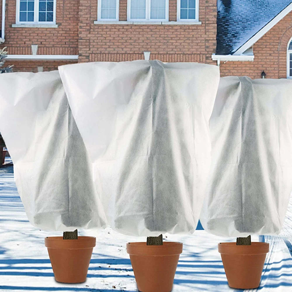 

4pcs Tree Warm Cover Tree Shrub Plant Protecting Bag Protective Winter Cover Frost Protection For Yard Garden Plants Small Tree