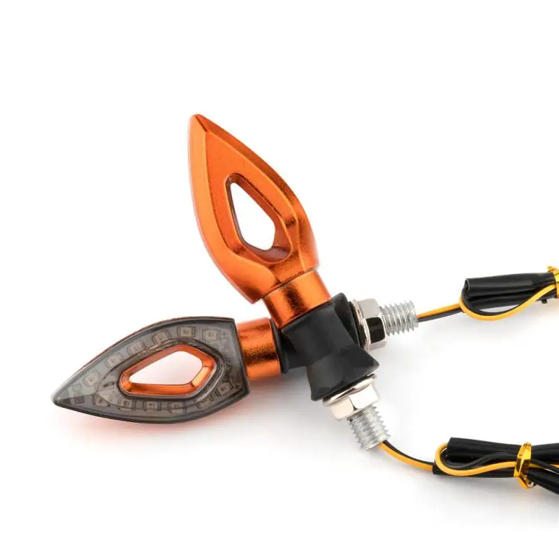 

Signal Lamps A Pair Of Universal 12LED Diamond-shaped Turn Signals For Motorcycle Scooters And Peach Heart-shaped Signal Lights