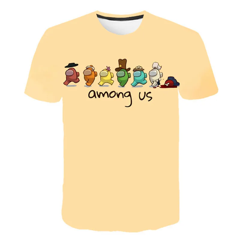 

Boys/Girls Among Us Fashion 3D T-Shirts Summer Short Sleeve Children Clothing Cartoon Print Baby Clothes Kids T-Shirt Size 4-14T