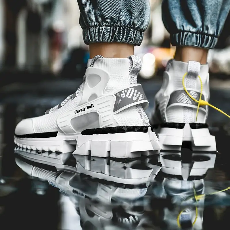 

Fashion Men's Sneakers Breathable Mesh Running Men Shoes High Top Sports Man Shoes Lightweight Male Gym Jogging Sneaker Hot Sell