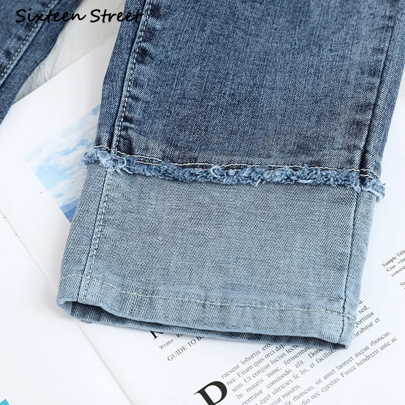 

Fashion style jeans Korean high waist straight pants retro trousers