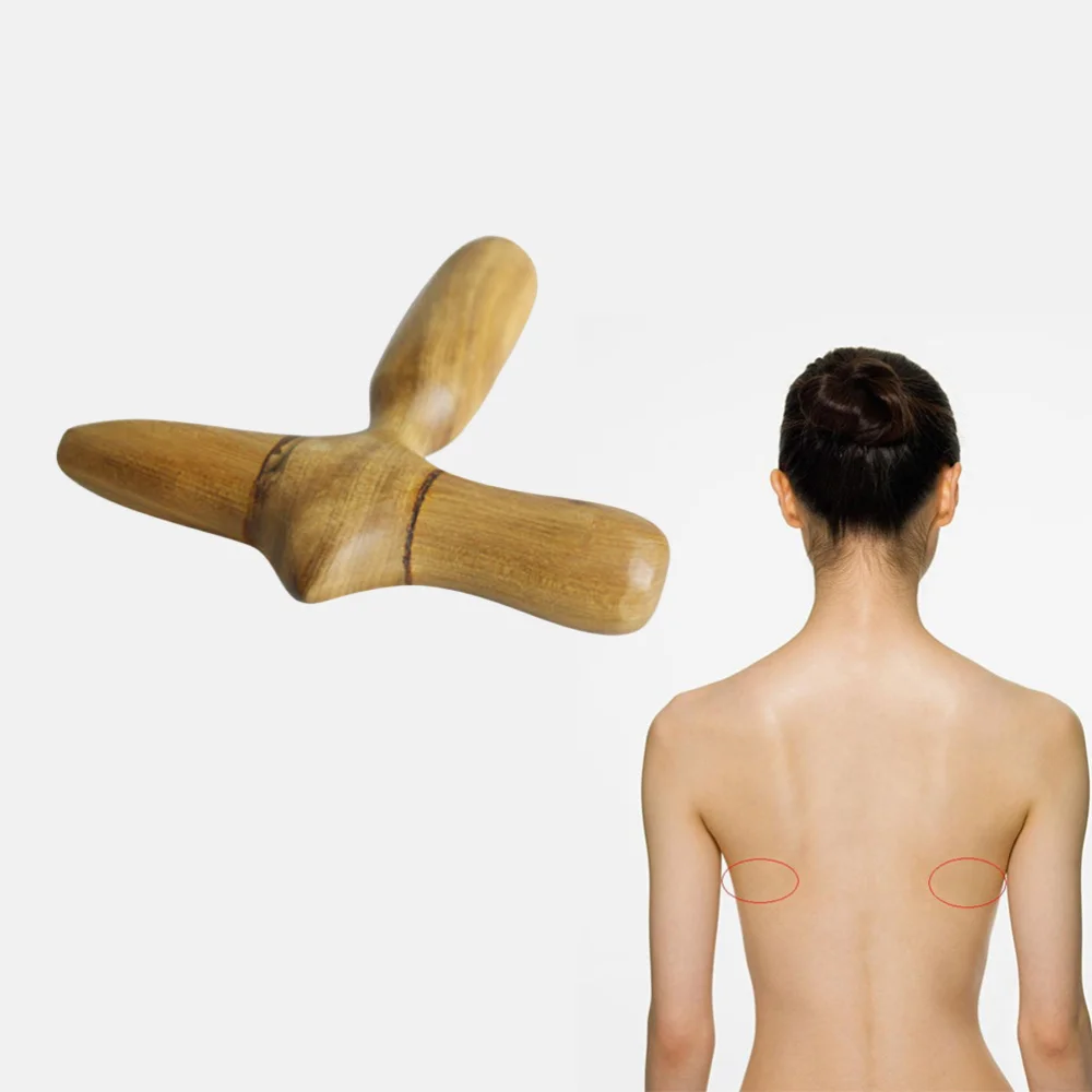 

Cross-shaped Acupuncture Point Massager Wood Massager Stress Relief Muscle Pain Relief Tools