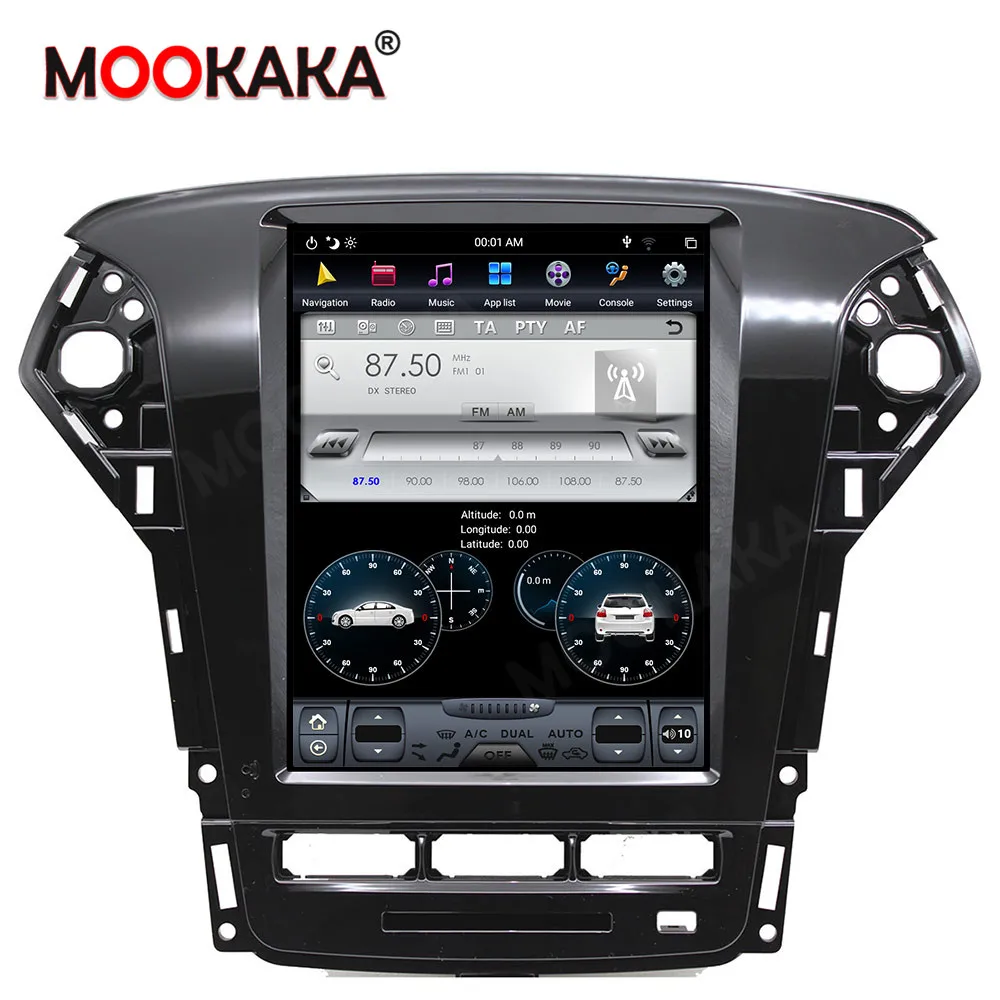 Carplay DSP Android 9 0 PX6 вертикальный Тесла радио Автомобильный мультимедийный плеер