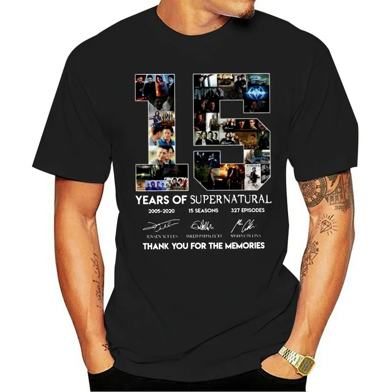 

Funny Graphic T Shirts Years of Supernaturalblack New Year Tshirt Mens Tee