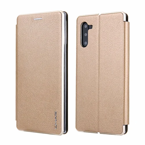 Для samsung Galaxy Note 10 Plus, чехол на магните, флип, кожаный чехол-кошелек для samsung S10, S8, S9 plus, Note 10, 9, 8, чехол, Coque - Цвет: Золотой