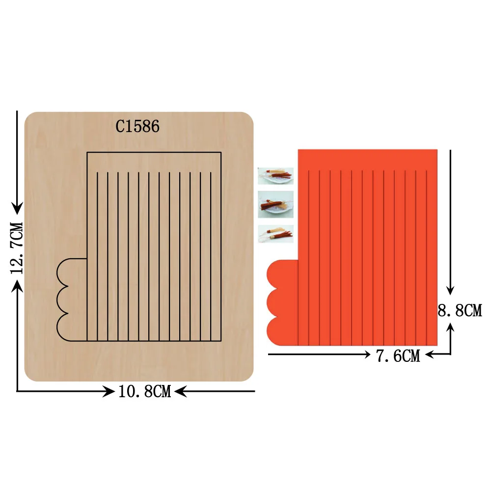 Новый Лук Кулон деревянные штампы скрапбукинга C-1586 резки несколько размеров |