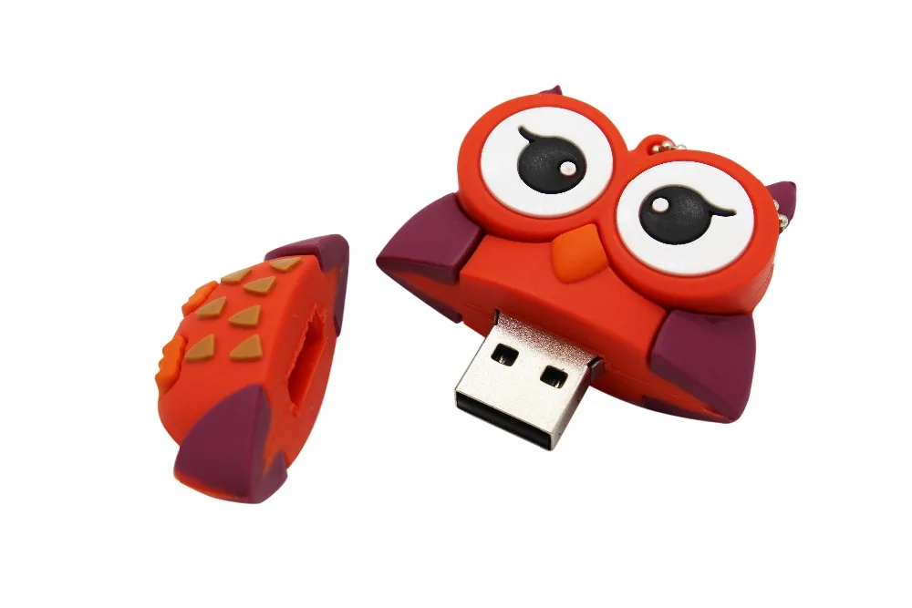 TEXT ME 64GB мультфильм Пингвин сова лиса стиль usb флеш-накопитель usb 2,0 4GB 8GB 16GB 32GB флешка, подарок