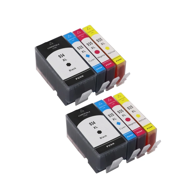 8pcs Ink cartridges For HP 934 935 for HP934 for HP935 934XL 934XL for HP Officejet pro 6230 6830 6835 6812 6815 6820 printer