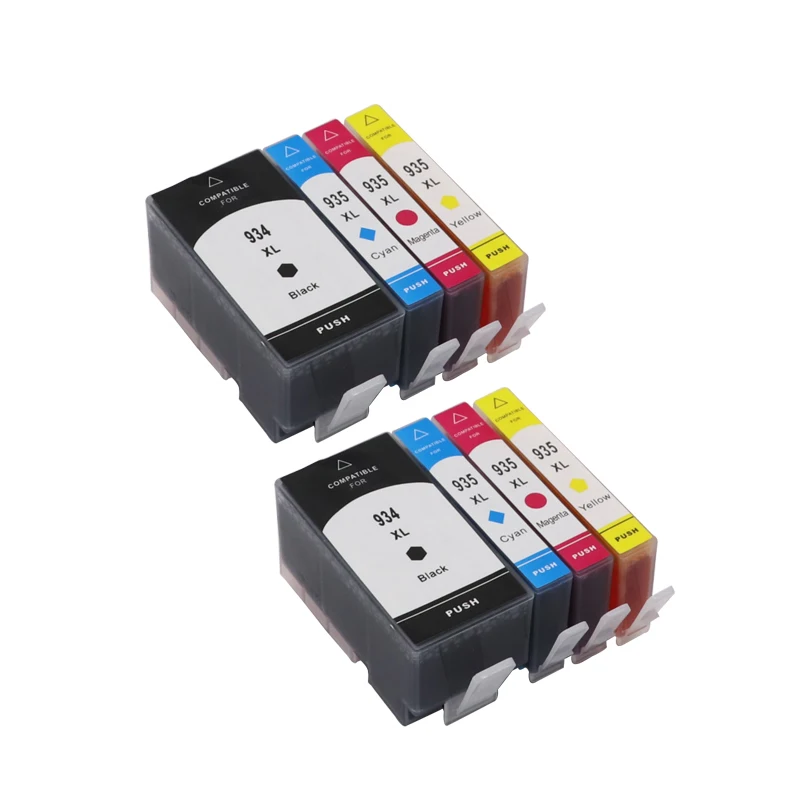 8 картриджей для принтера HP 934 935 HP934 For HP935 934XL for Officejet pro 6230 6830 6835 6812 6815 6820|ink cartridge|ink
