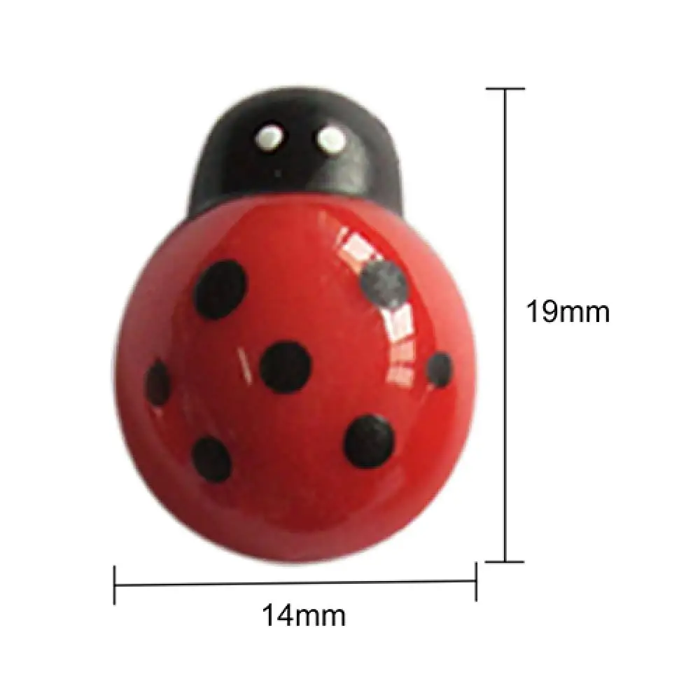 

80% HOT SALE 100Pcs Mini 3D Plastic Ladybug Micro Landscape Bonsai Ornament Home Office Decor