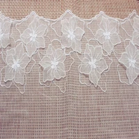 hot sale clothing accessories lace gauze flower elegant elegant gauze embroidered wide 23 cm d0230