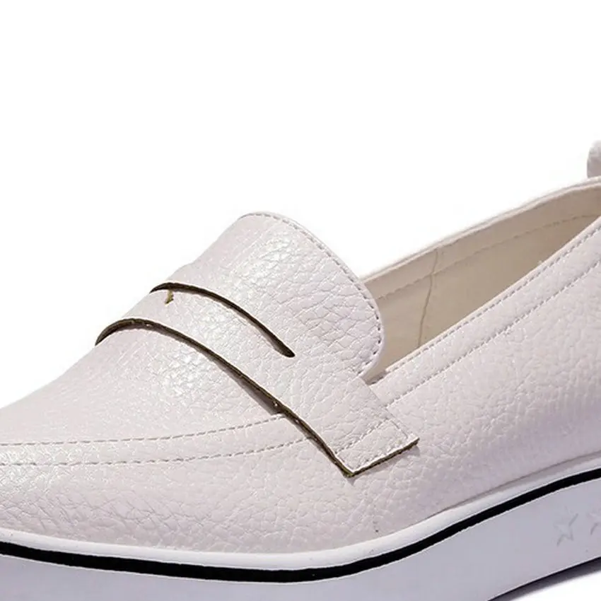 Женские туфли на низком каблуке QUTAA белые простая обувь размеры 34 40 для лета 2020|white
