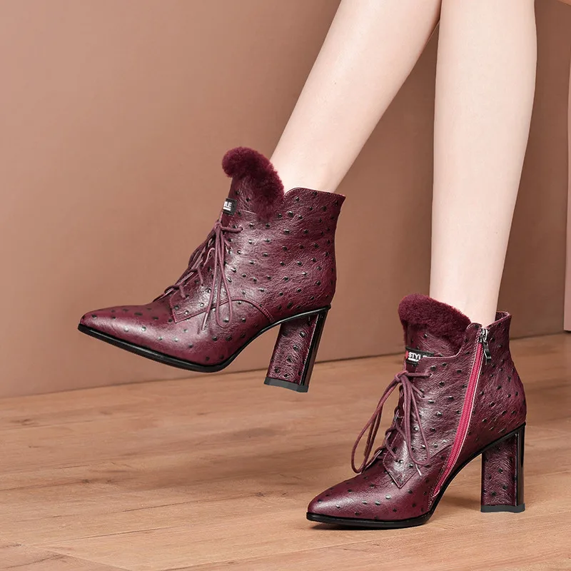 Женские ботинки-Челси FEDONAS теплые короткие ботинки из натуральной кожи на