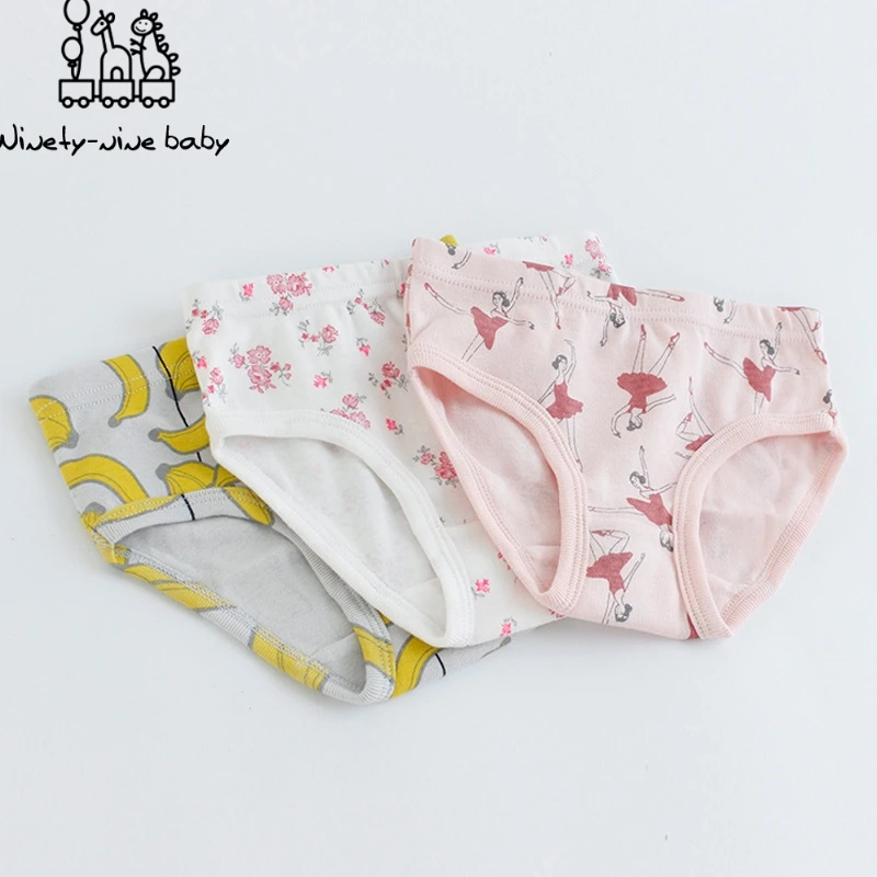 Детское хлопковое нижнее белье Дышащие и удобные трусы для девочек