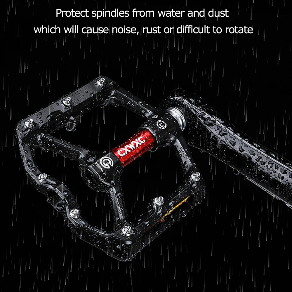 

Bike Pedals Aluminum Flat Platform For MTB Mountain Urban BMX Hybrid Bikes Parts Sealed Bearing All-round Bike Pedals Ultralight