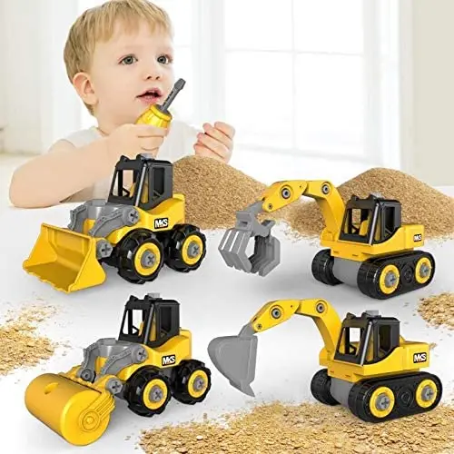 

Nut Disassembly Loading Unloading Engineering Truck Excavator Bulldozer Child Screw Boy Creative Tool Education Toy Car Model