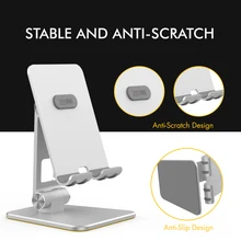 Phone Stand For iPhone 12 Pro Xiaomi Samsung Aluminum Alloy Foldable Desktop Phone Holder Universal Cell Phone Holder For Huawei