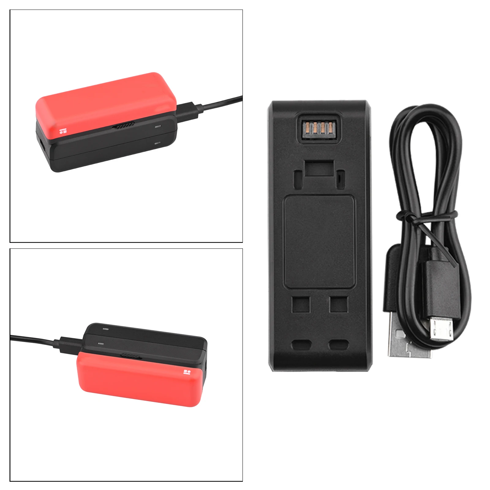 

Battery Charger For Insta360 ONE R Fast Charger For Insta 360 R Camera Accessories