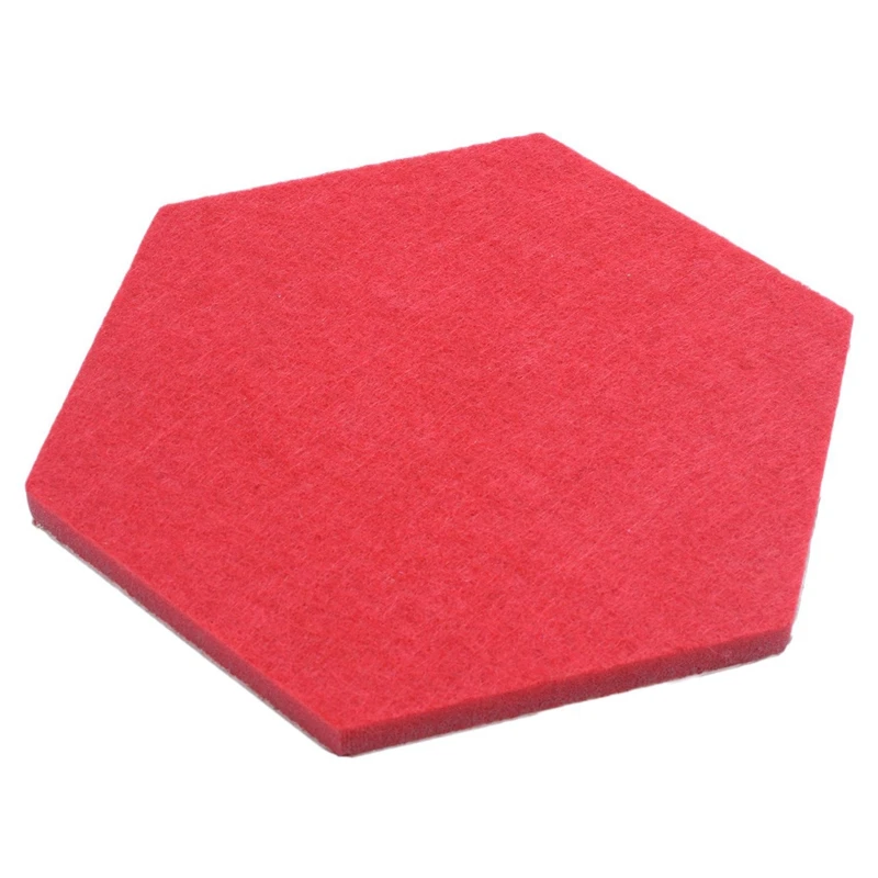 

12 Pcs Hexagon Bulletin Board,Felt Cork Board Tiles,Pin Board Wall Decor 7X6.1X0.32 Inch & 5.5 X 5 X 0.2 Inches