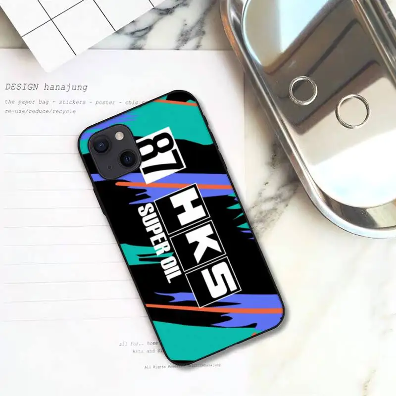 sports car hks jdm accessories phone case for iphone 11 12 mini 13 pro xs max x 8 7 6s plus 5 se xr shell free global shipping