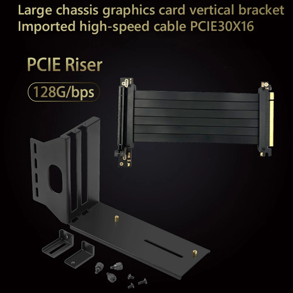 Графическая видеокарта VGA PCI-E 3 0 X16 с проводом 20 см для чехла ПК ATX настольный