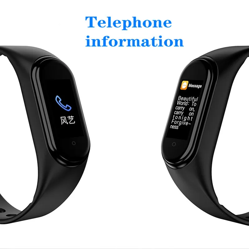 

M4 Smart band 4 Fitness Tracker Watch Sport bracelet Heart Rate Blood Pressure Smartband Monitor Health Wristband PK mi band 4