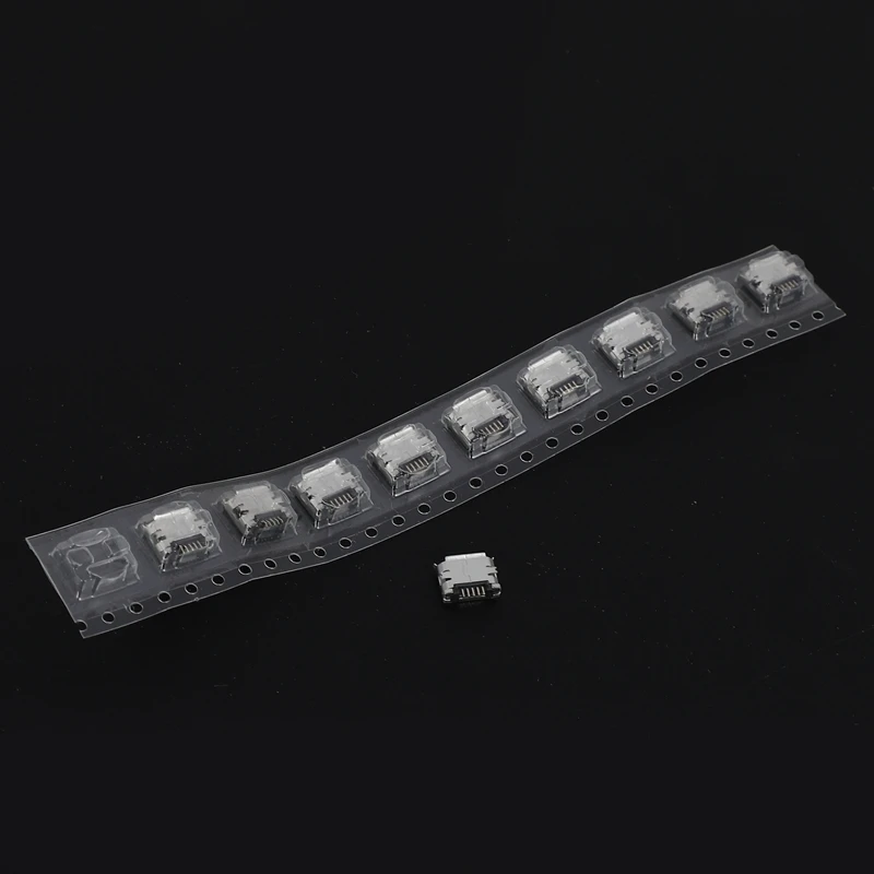 10 шт. Micro-USB Type B гнездовой 5Pin разъем 4 ножки SMT SMD для пайки | Строительство и ремонт