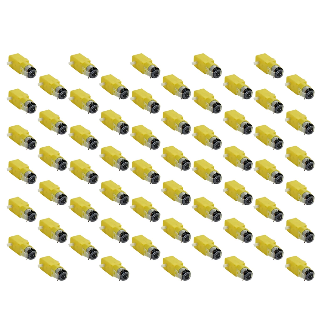 

20 штук 3V-12V DC 70mA (3V) робот интеллигентая (ый) Автомобиль DIY двойной вал Шестерни TT Мотор для робота салона автомобиля MCU 7x2.2x1.8cm