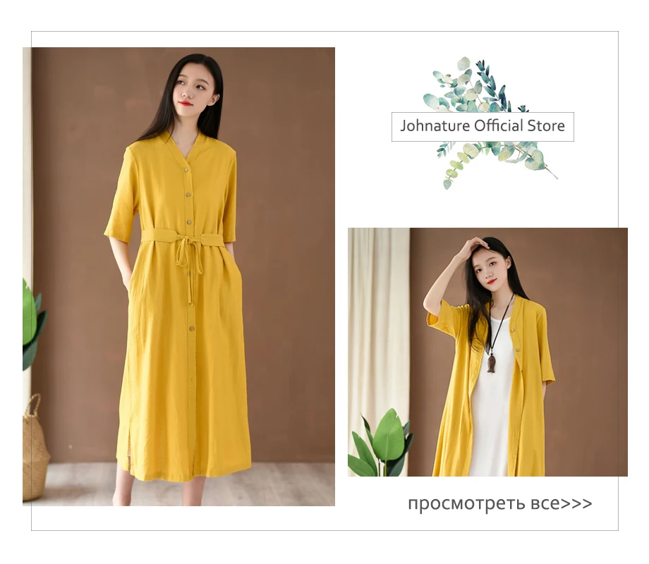 Johnature, новинка весны, женские футболки,, половина рукава, хлопок, лен, Круглый ворот, свободный, Повседневный, высокое качество, карманы, винтажный Топ