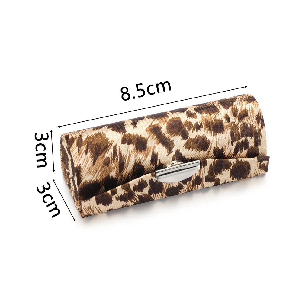 Портативный женский леопардовый ящик для помады дорожный водонепроницаемый