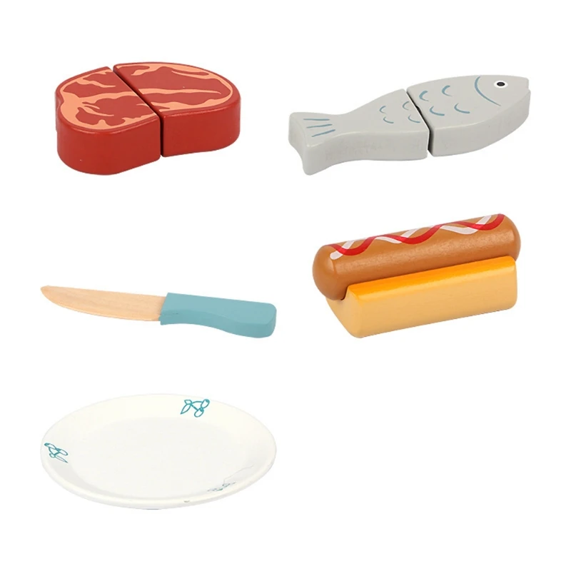 

Kitchen Pretend Play Toy Simulation Wooden Microwave Oven Early Educational Toy Q6PD