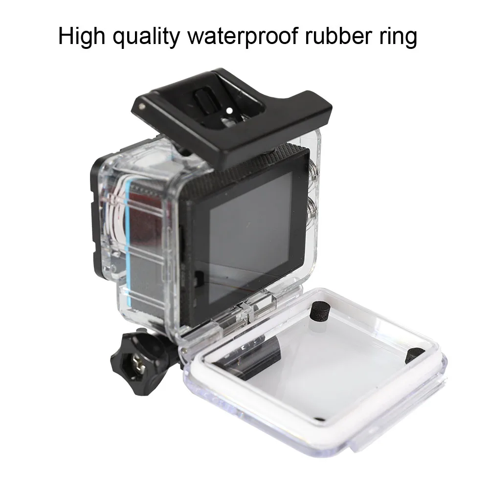 Action Camera Waterproof Case for SJCAM SJ4000/EKEN H9/H9R/AKASO EK7000/EK5000 Dive Housing Protection Shell Accessories | Электроника