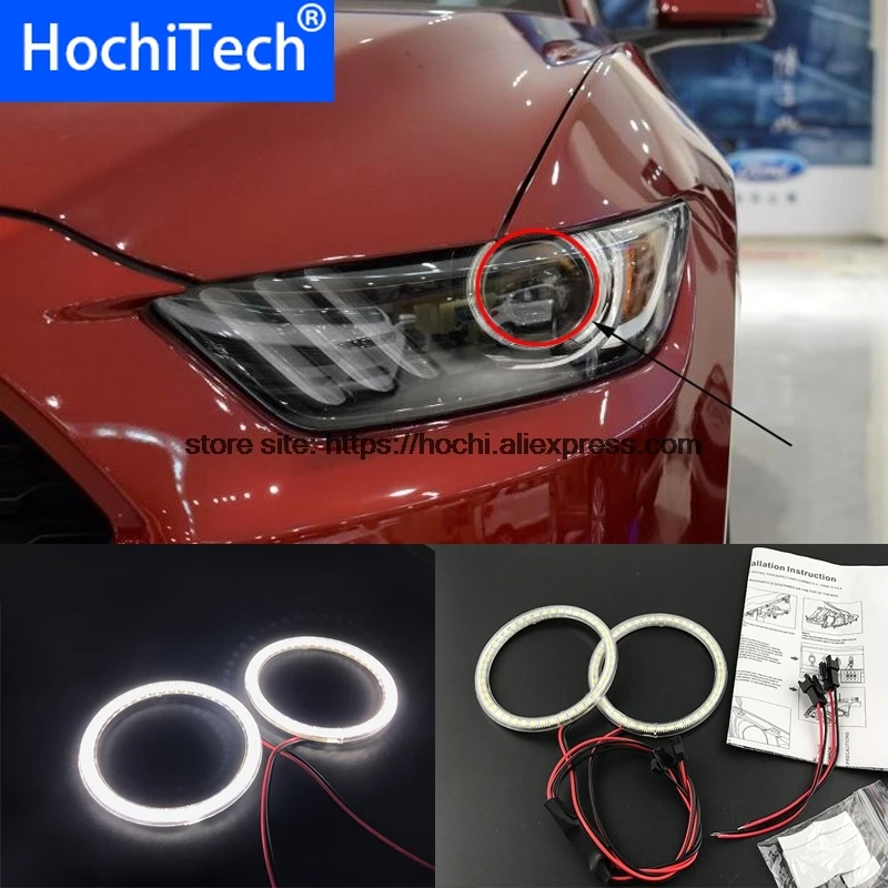 2 шт./компл. ультра яркие красные/зеленые/Белый светодиодный глаза ангела 1600LM 12 В