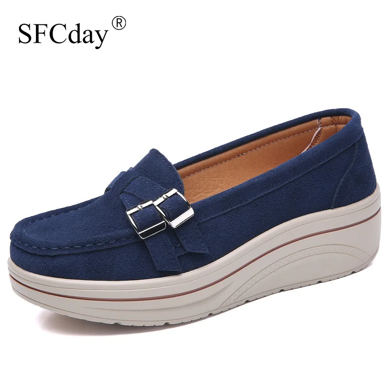 Женская обувь на плоской подошве лоферы из натуральной кожи слипоны платформе