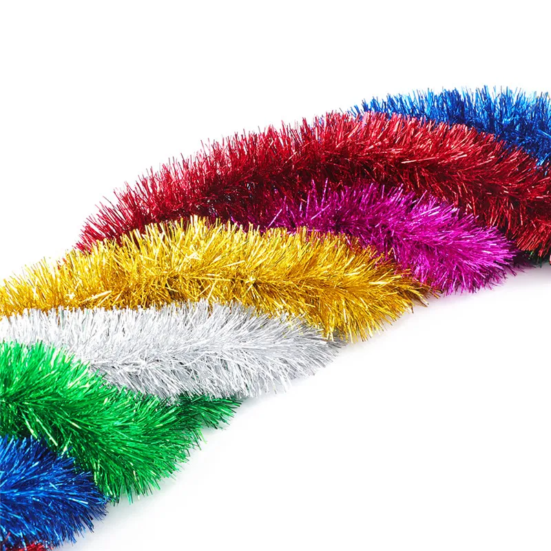 6 Colors 2.3M Christmas Eve Decoration Bar Tops Ribbon Garland Tree Kitchen Ornaments Wedding Party navidad | Дом и сад